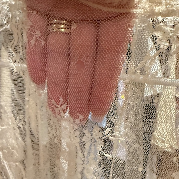 Easel- Sheer long sleeve layering top ***Has a small hole*** - Picture 2 of 2